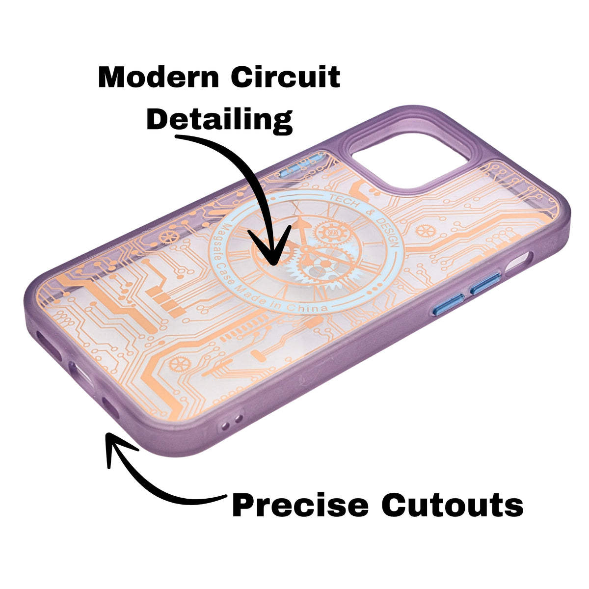 Tech Steampunk Gear Clock Design MagSafe Phone Case For iPhone 11