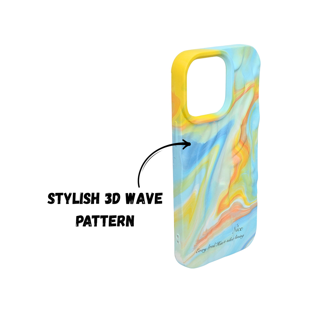 Abstract Pastel Marble Print Soft Silicone Phone Case For iPhone 14 Pro Max