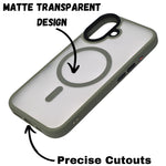 Ultimate Protection MagSafe Matt Transparent Case for iPhone 16