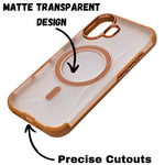 Transparent MagSafe Case with Shockproof Protection for iPhone 16 Plus