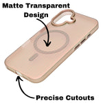 Tinted Transparent Corrugated Texture MagSafe Compatible Phone Case for iPhone 16 Plus