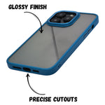 Transparent Hard back with Chrome Border Anti Slip Grip Phone Case for iPhone 13 Pro