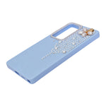 Luxury Glitter Finish with 3D Pearl Flower Design Phone Case for Samsung S24 / S25