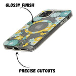 Floral Transparent MagSafe Shockproof Protection Phone Case For iPhone 11