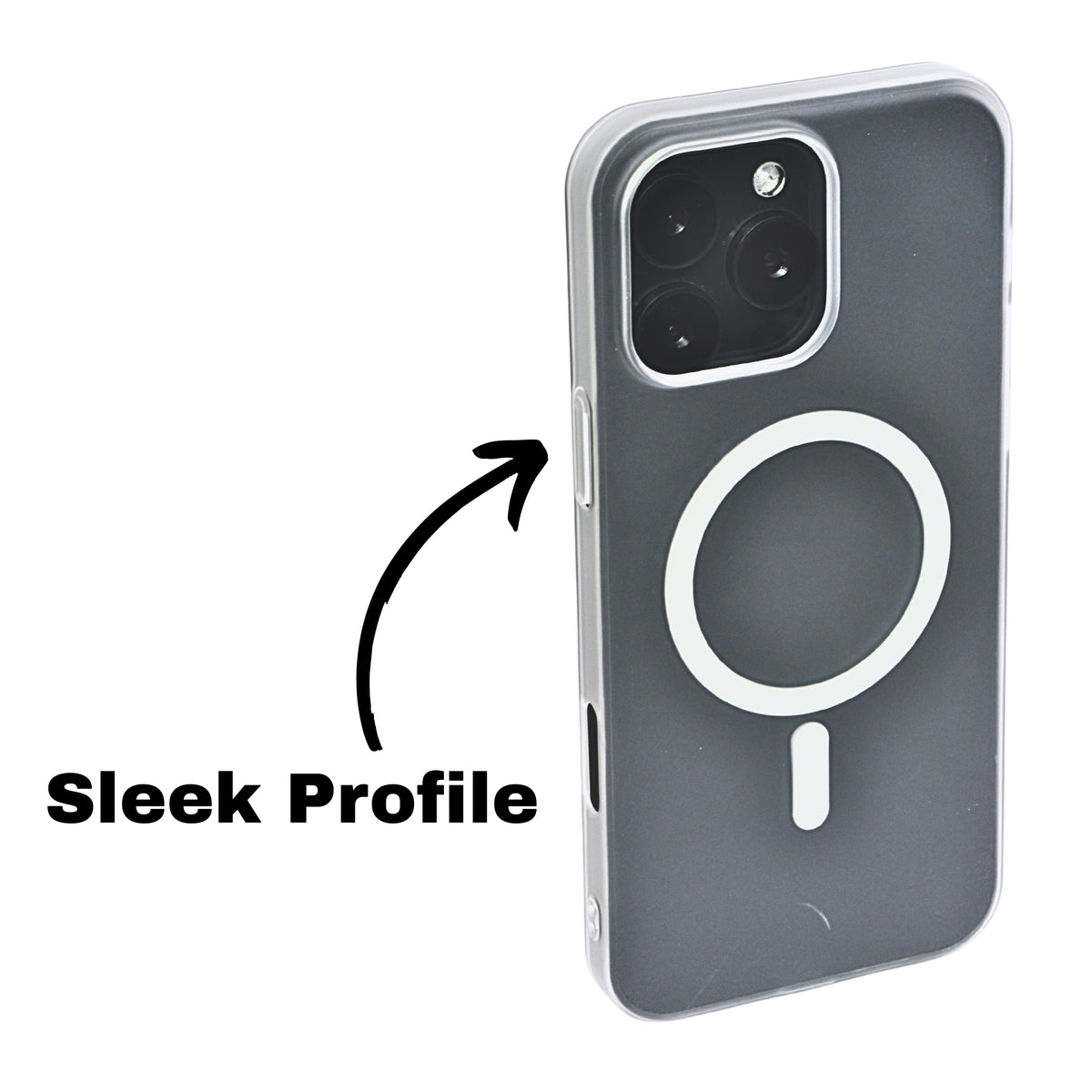 Hard Matte Transparent MagSafe Compatible Phone Case for iPhone 16 Pro Max