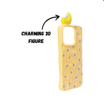 3D Cartoon Character with Polka Dots Soft Phone Case for iPhone 15 Pro