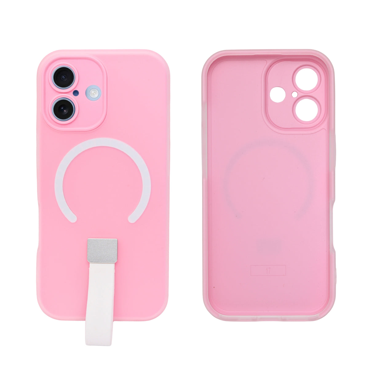 Frosty Matte with Silicone Finger Loop Phone Case for iPhone 17