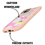 Cute Cartoon Phone Case with Cat Ears For iPhone 15 Pro