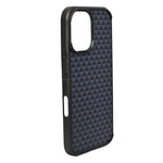 Geometric Carbon Fiber Texture Phone Case for iPhone 16