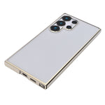 Crystal Clear with Chrome Frame Phone Case for Samsung Galaxy S24 Ultra