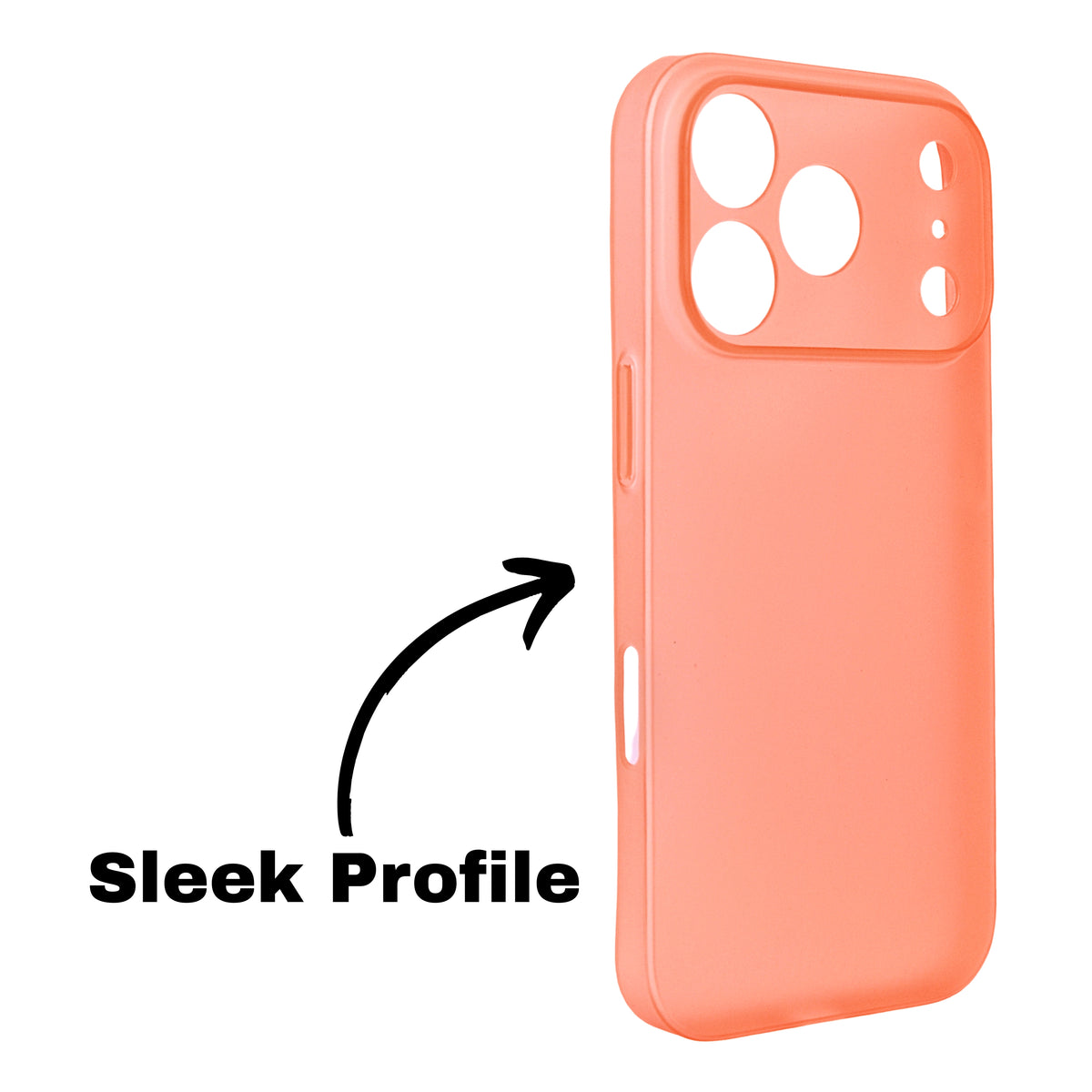 Frosted Matte Finish Slim Translucent Phone Case for iPhone 17 Pro Max