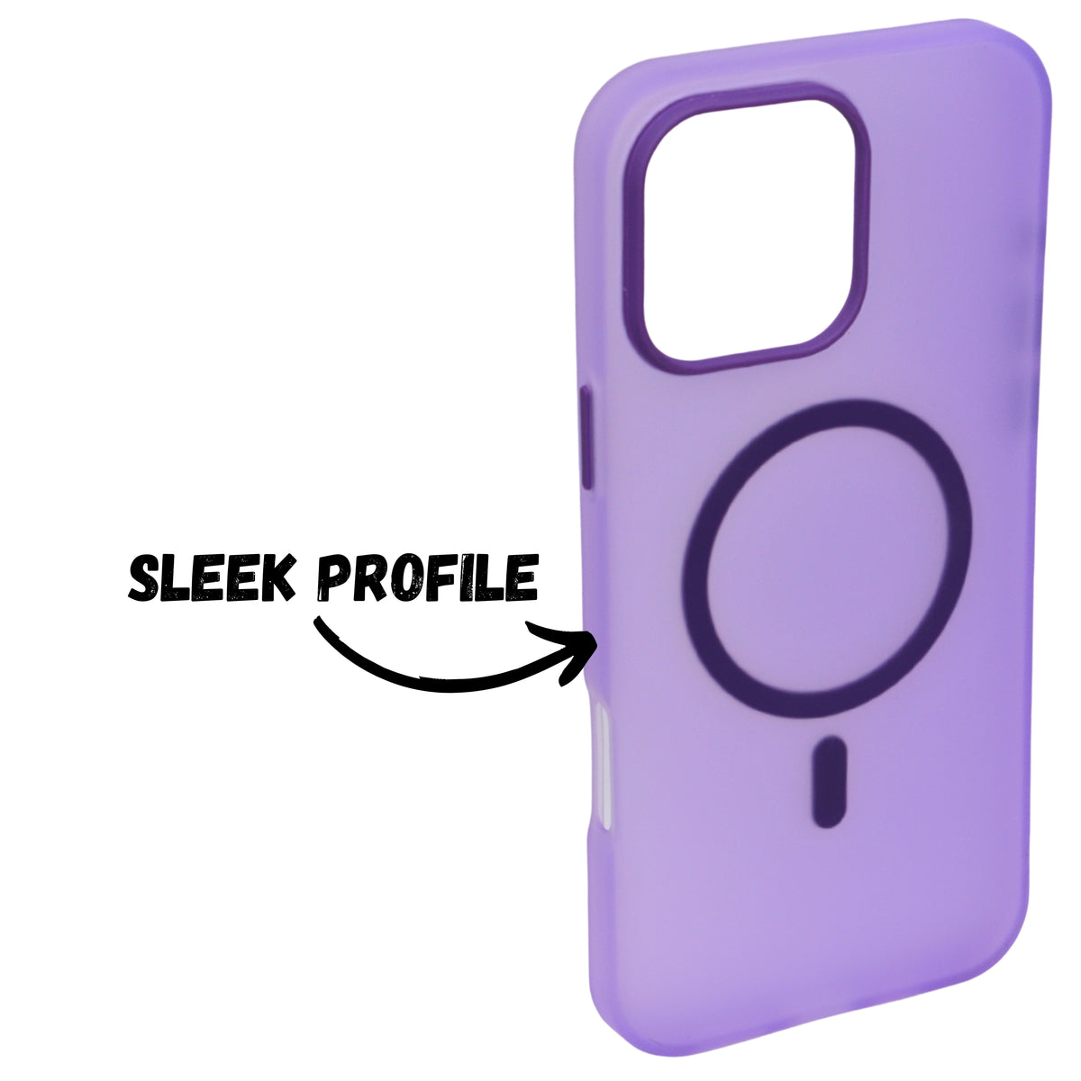 Frosted Translucent MagSafe Silicone Case for iPhone 16 Pro Max