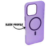 Frosted Translucent MagSafe Silicone Case for iPhone 16 Pro Max