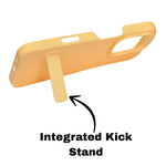 Silicone Soft Matte Finish Phone Case with Kickstand For iPhone 16 Pro Max