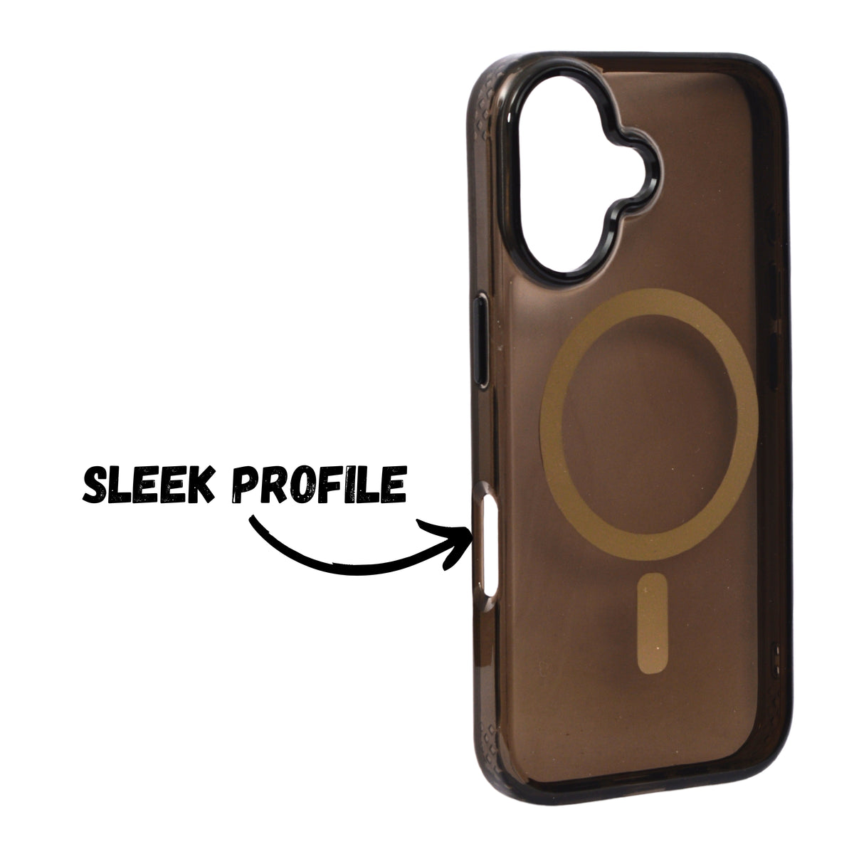 Glossy Transparent Tinted Magsafe Compatible Phone Case for iPhone 16 Plus