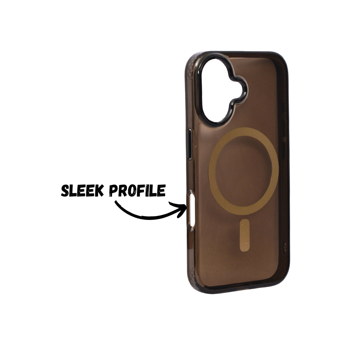 Glossy Transparent Tinted Magsafe Compatible Phone Case for iPhone 16 Plus