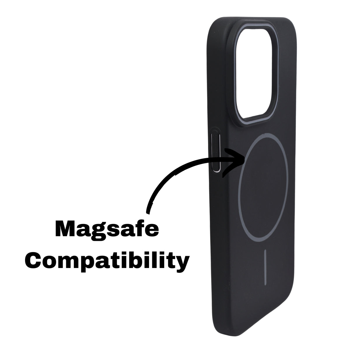 MagSafe Compatible Matte Finish Hard Plastic Phone Case for iPhone 15 Pro
