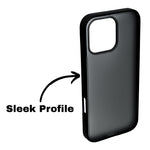 Minimalist Matte Finish Transparent Phone Case for iPhone 16 Pro Max
