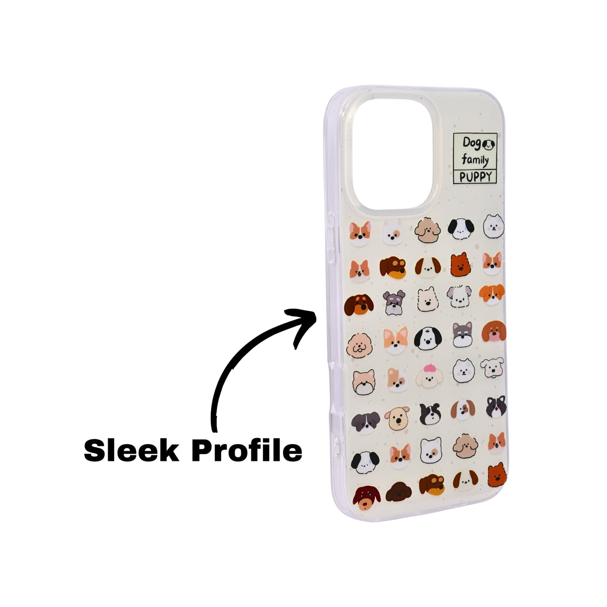 Dog Family Puppy Phone Case for iPhone 16 Pro