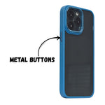 Transparent Hard back with Chrome Border Anti Slip Grip Phone Case for iPhone 13 Pro