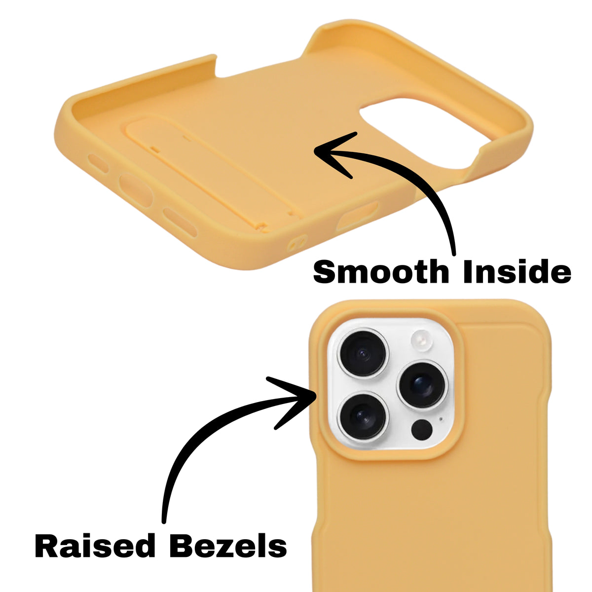 Silicone Soft Matte Finish Phone Case with Kickstand For iPhone 16 Pro Max