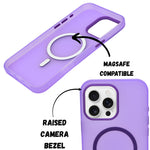 Frosted Translucent MagSafe Silicone Case for iPhone 16 Pro Max