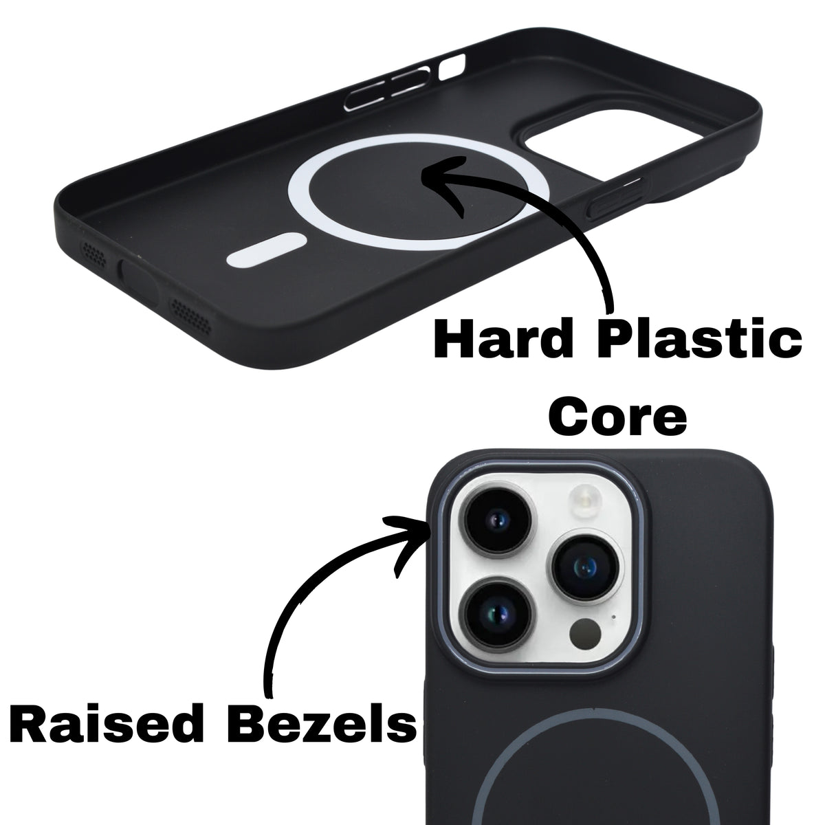 MagSafe Compatible Matte Finish Hard Plastic Phone Case for iPhone 15 Pro