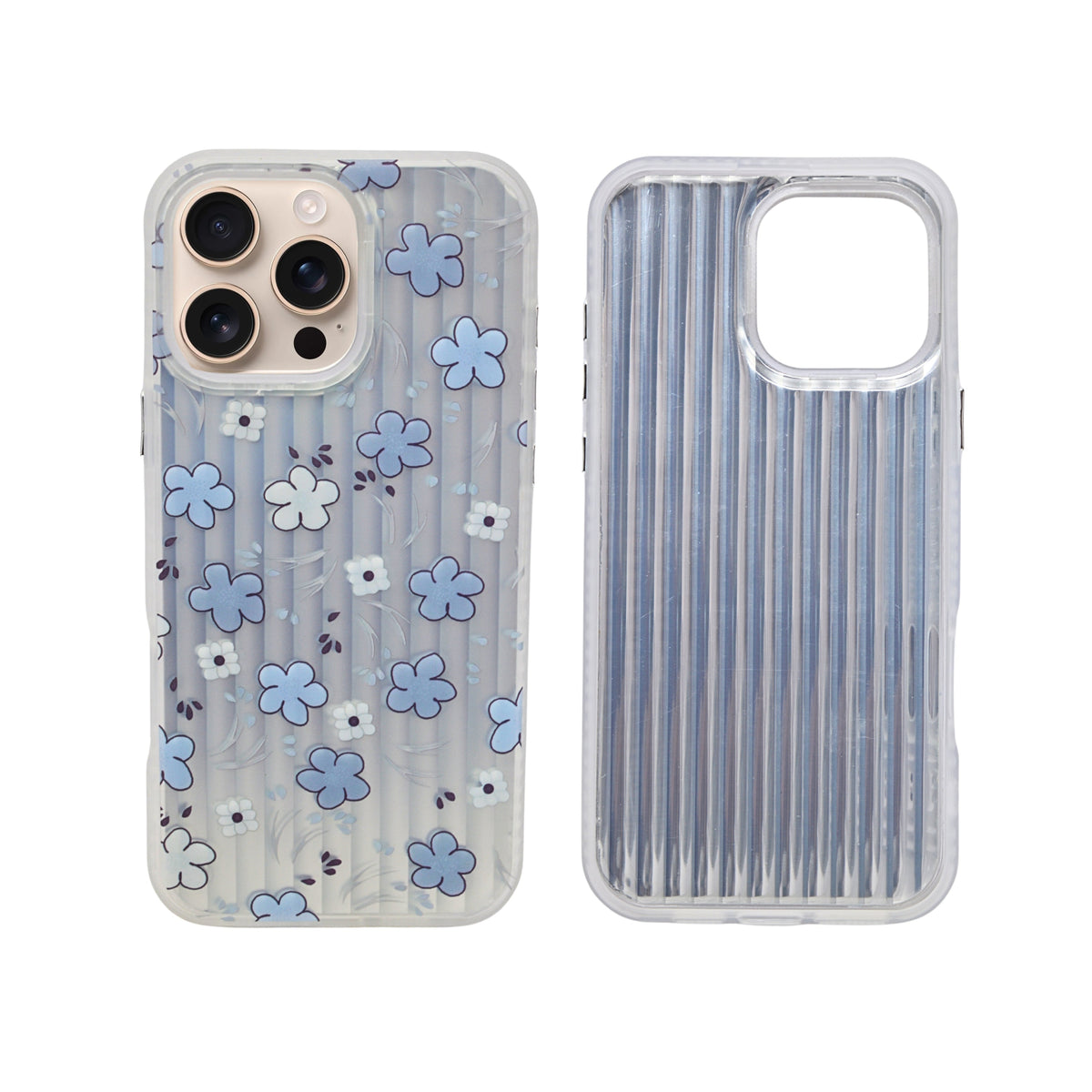 Aesthetic Bow & Floral Print Phone Case for iPhone 16 Pro Max