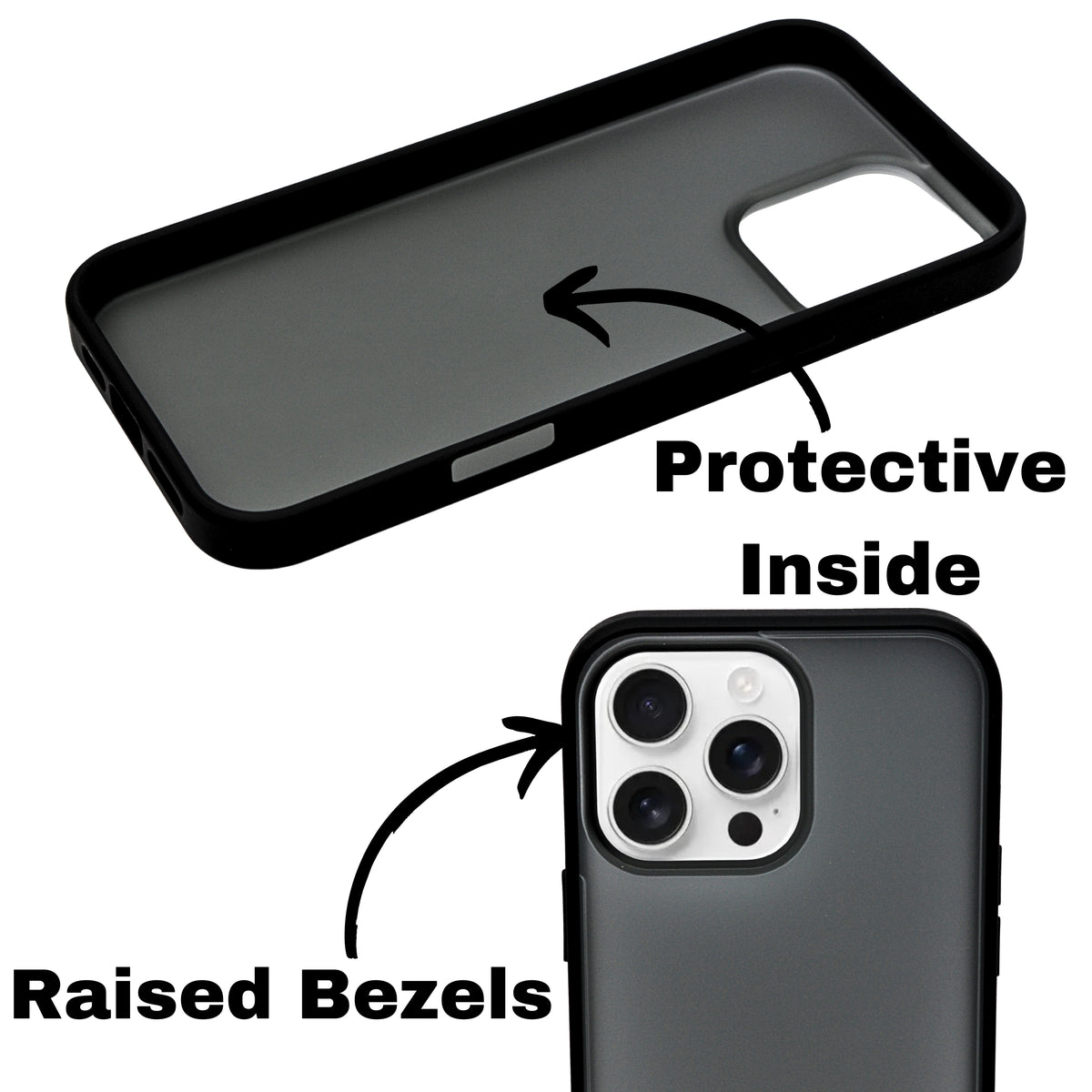 Minimalist Matte Finish Transparent Phone Case for iPhone 16 Pro Max