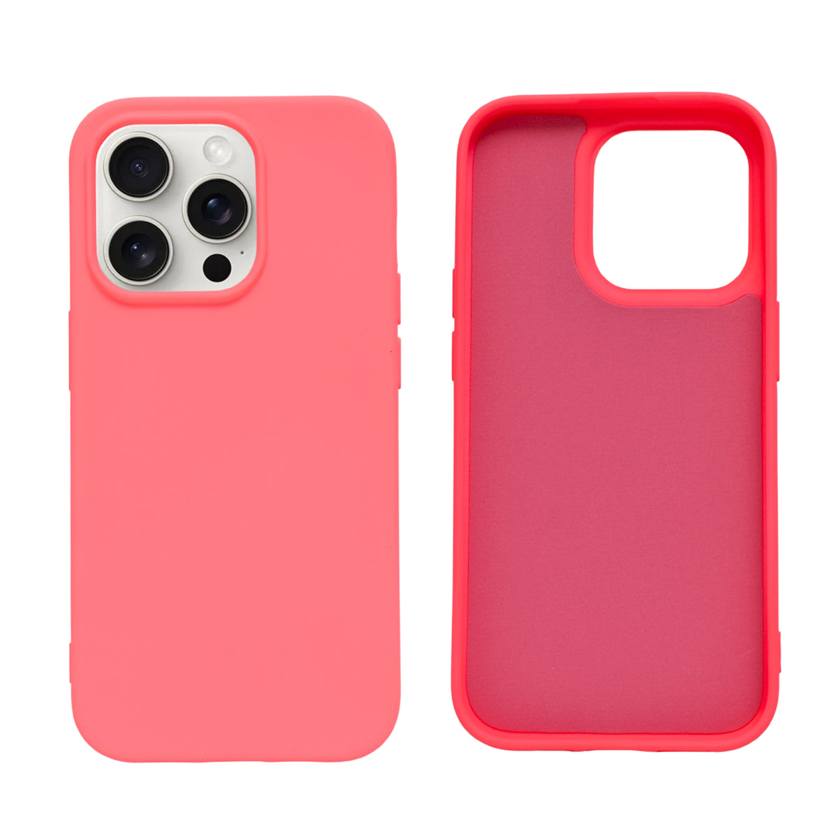 Anti-Slip Smooth Silicone Protective Back Cover for iPhone 14 Pro