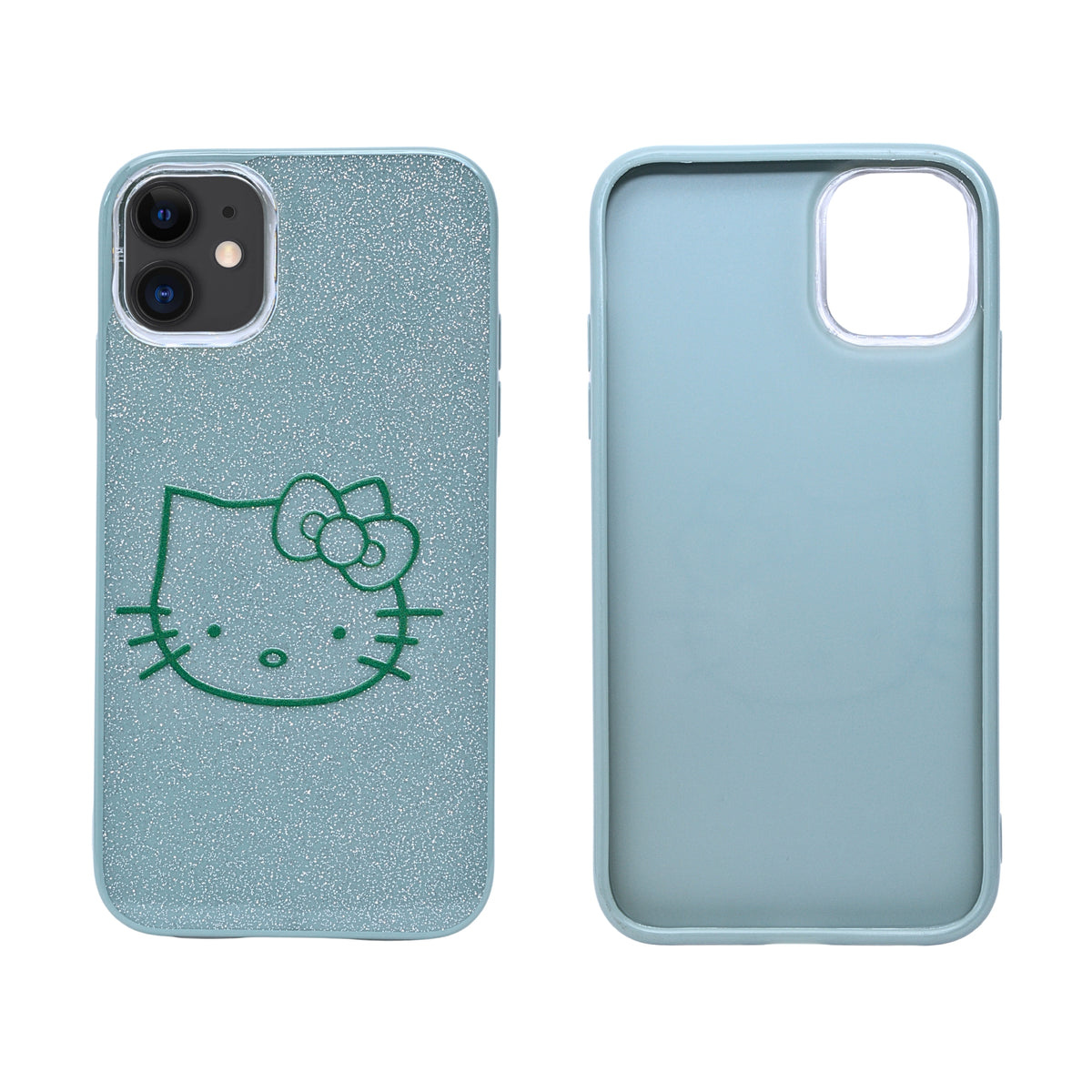 Glitter Sparkle Kitty Phone Case for iPhone 11