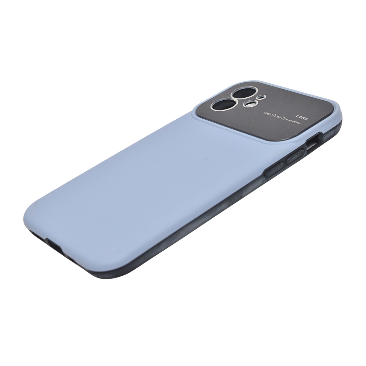 Silicone Leather Texture with Full Lens Protection Phone Case for iPhone 12 / 12 Pro