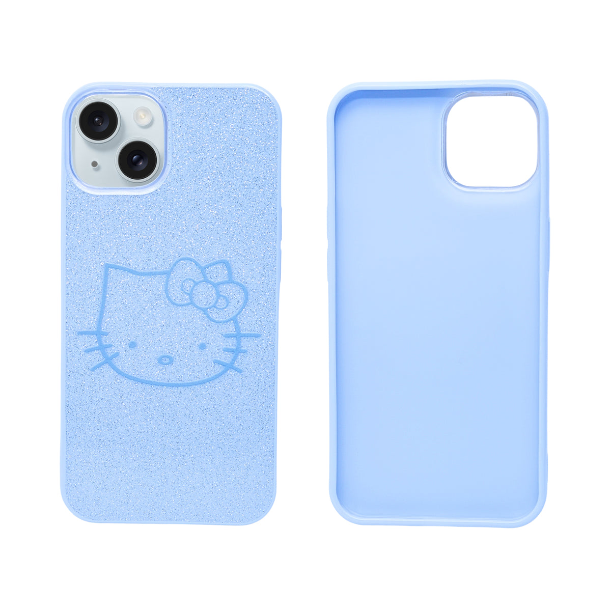 Glitter Sparkle Kitty Phone Case for iPhone 15