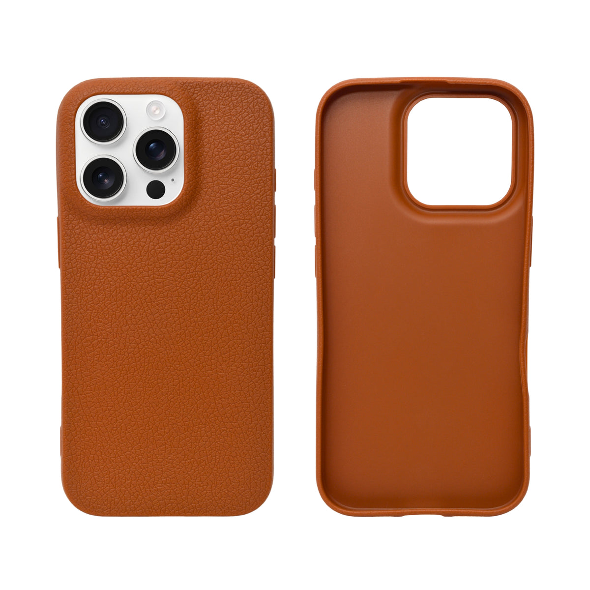 Premium Leather Texture Protective Phone Case for iPhone 16 Pro