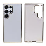 Crystal Clear with Chrome Frame Phone Case for Samsung Galaxy S24 Ultra