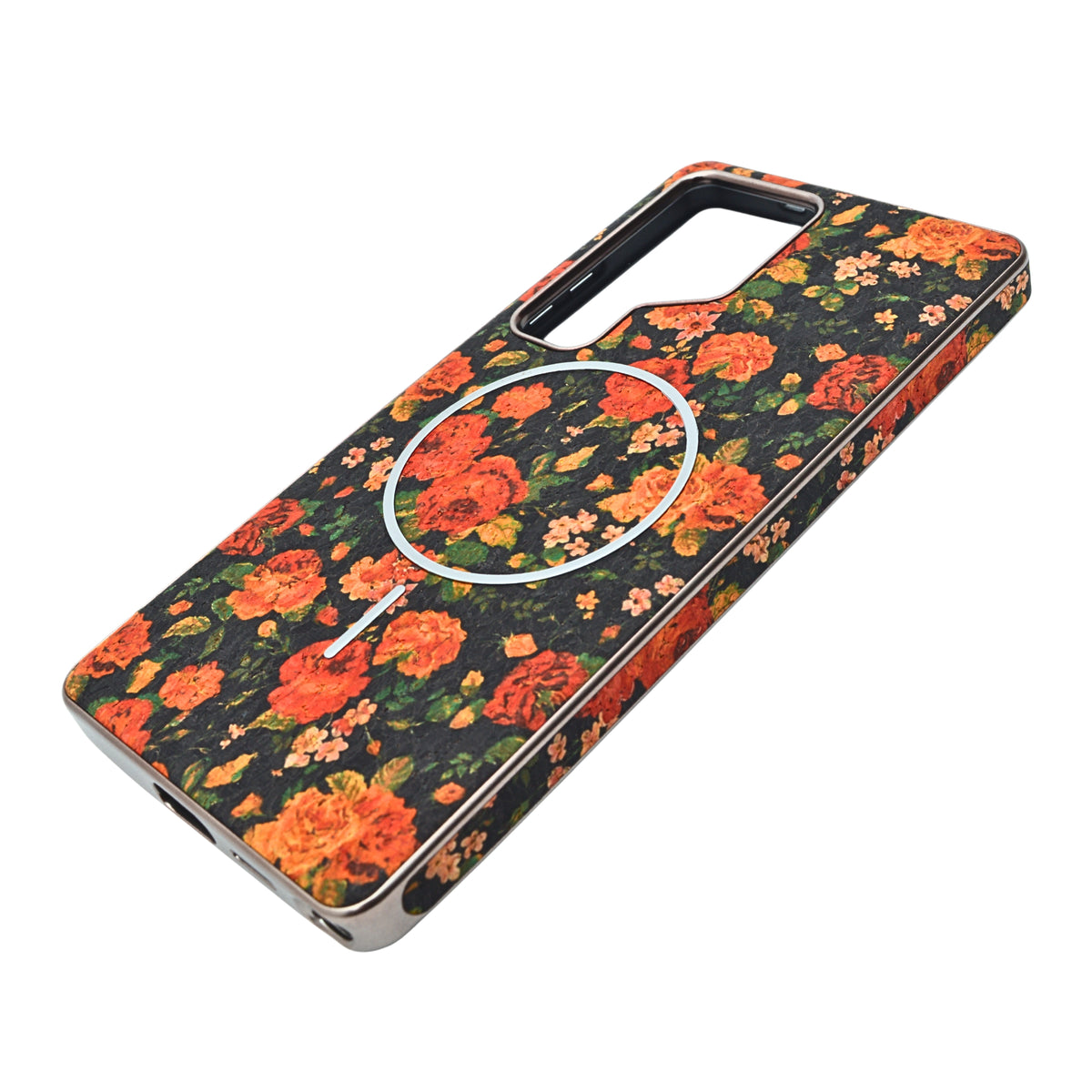 Cork Texture Printed MagSafe Compatible Phone Case for Samsung Galaxy S25 Ultra