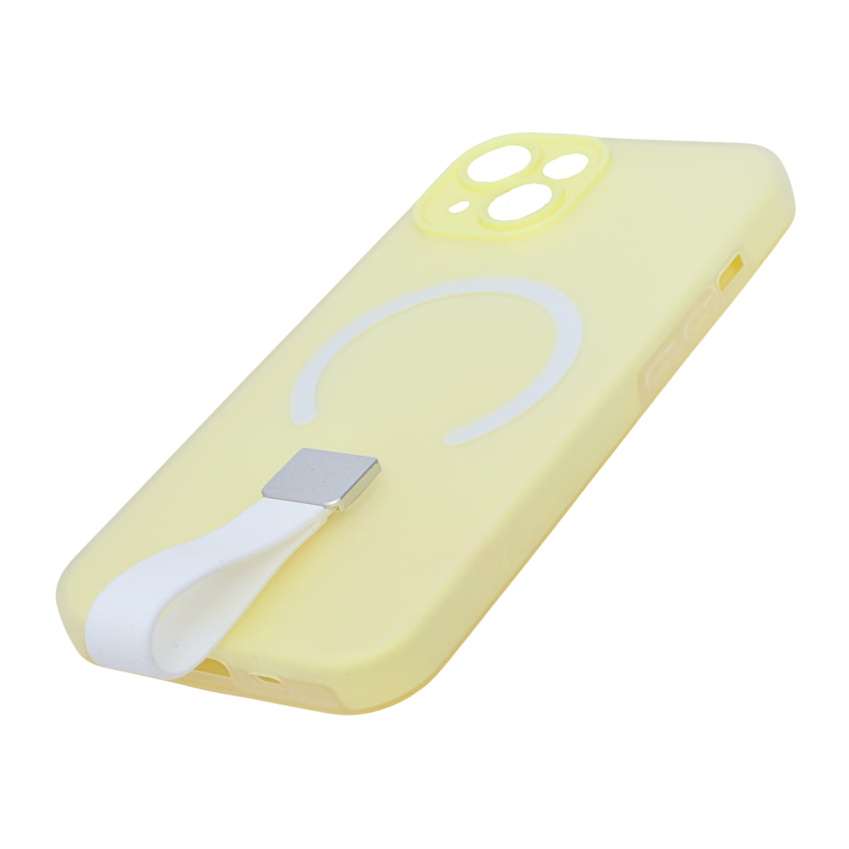 Frosty Matte with Silicone Finger Loop Phone Case for iPhone 14 Plus / 15 Plus