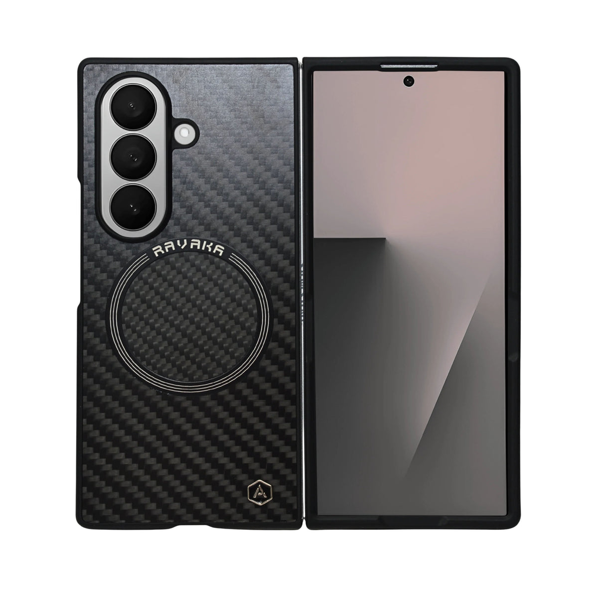 Carbon Fiber Texture with MagSafe Compatibility Phone Case for Samsung Galaxy Z Fold 7