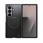 Carbon Fiber Texture with MagSafe Compatibility Phone Case for Samsung Galaxy Z Fold 7