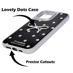 Stylish Polka Dot Bow Phone Case For iPhone 16 Pro Max