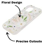 Vibrant Transparent Floral Pattern Phone Case for iPhone 16 Pro Max