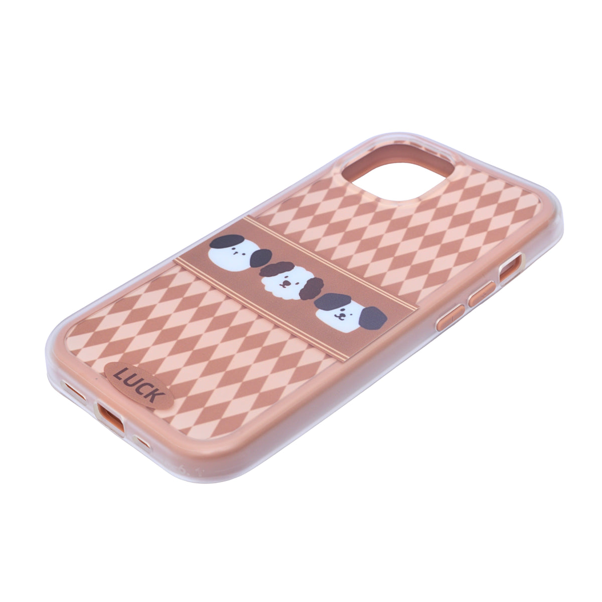 Cute Puppy Pattern Soft Protective Phone Case for iPhone 15