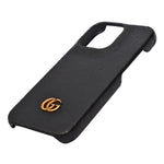 Luxury GG Embossed Phone Case for iPhone 15 Pro