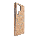 Cork Texture Printed MagSafe Compatible Phone Case for Samsung Galaxy S23 Ultra