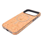 Cork Texture Printed MagSafe Compatible Phone Case for iPhone 17 Pro Max