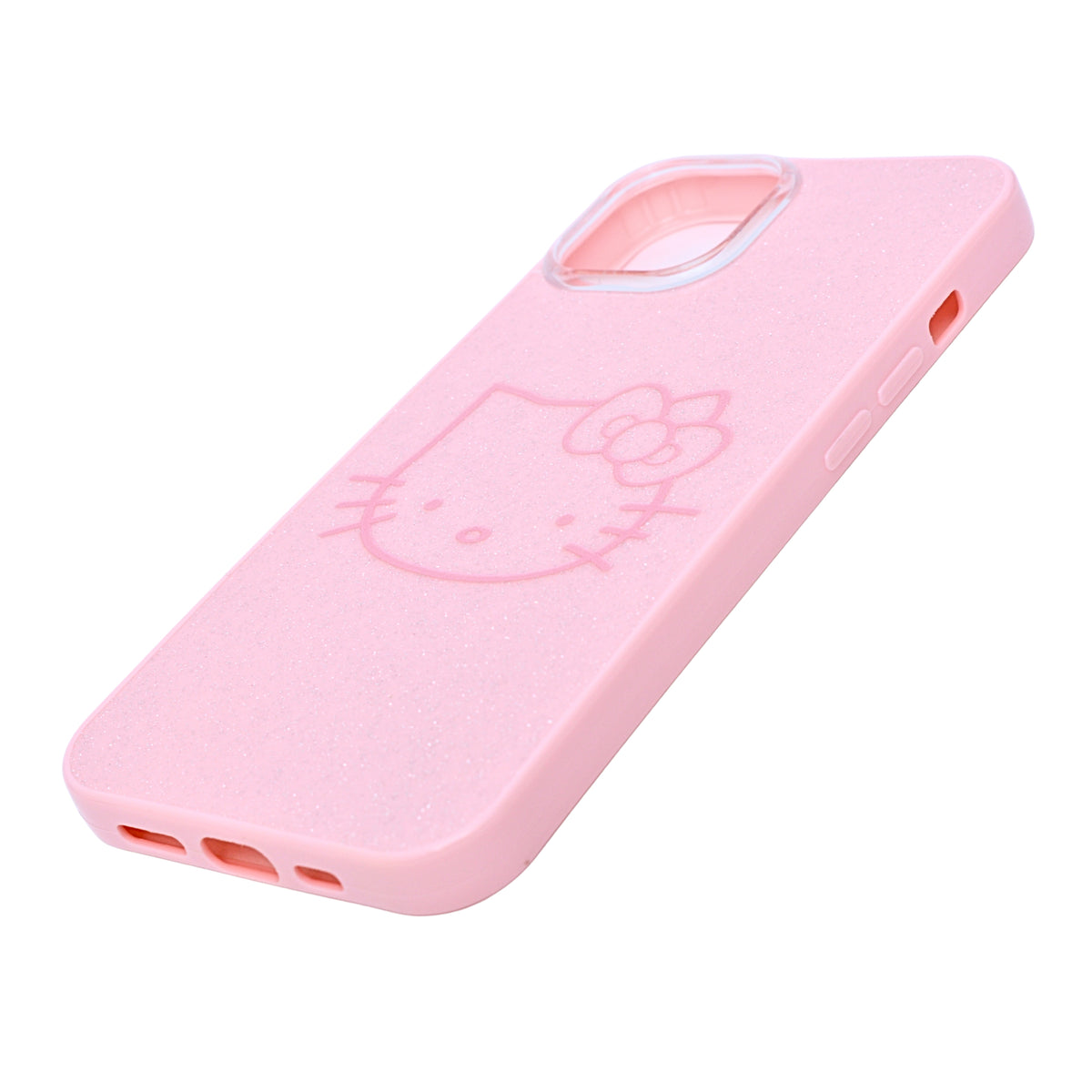 Glitter Sparkle Kitty Phone Case for iPhone 15