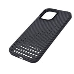 Premium Perforated Carbon Fiber Phone Case for iPhone 15 Pro Max