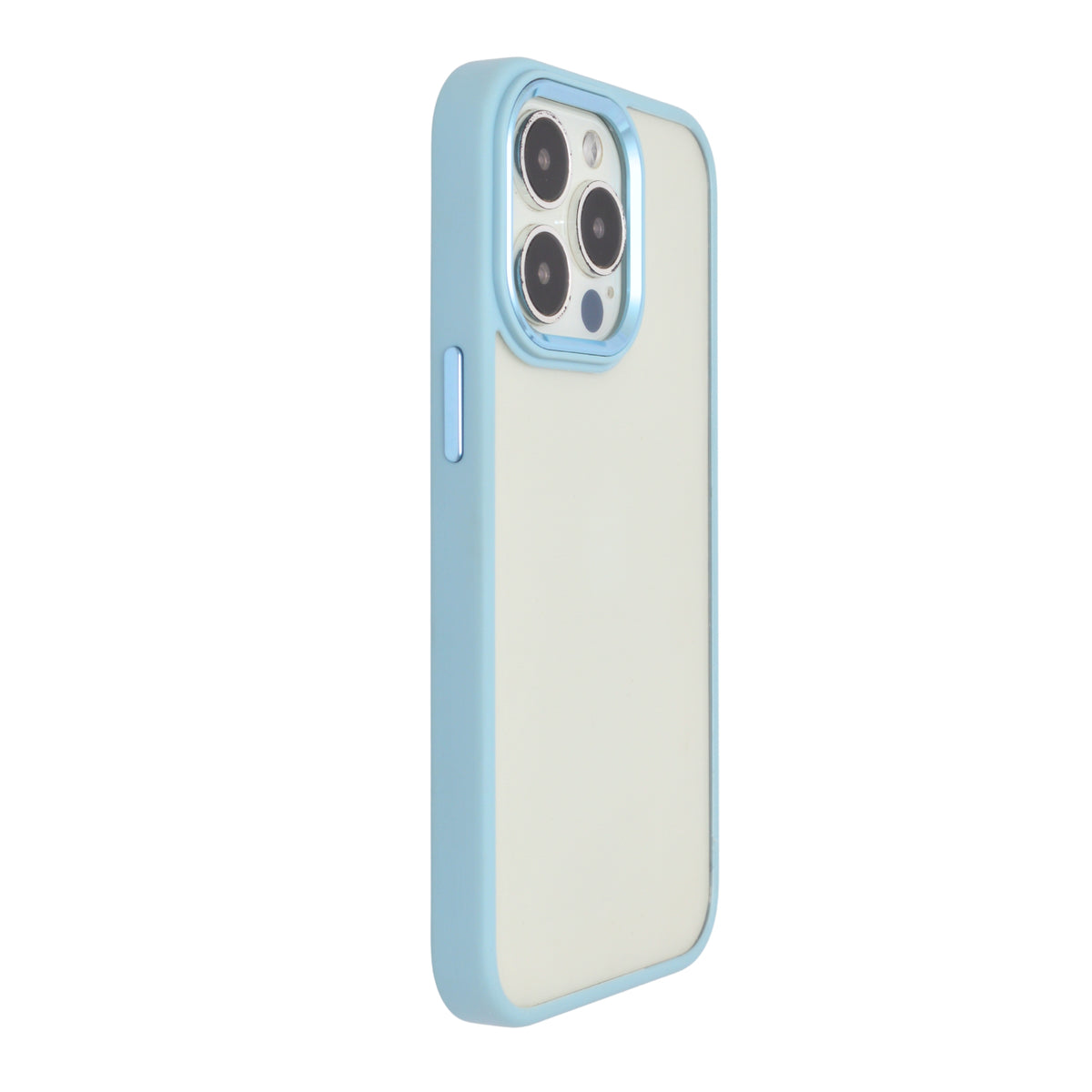 Transparent Hard back with Chrome Border Anti Slip Grip Phone Case for iPhone 13 Pro