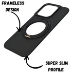 Metallic Camera Protector Frame with 360° Rotatable Kickstand Phone Case for iPhone 16 Pro Max