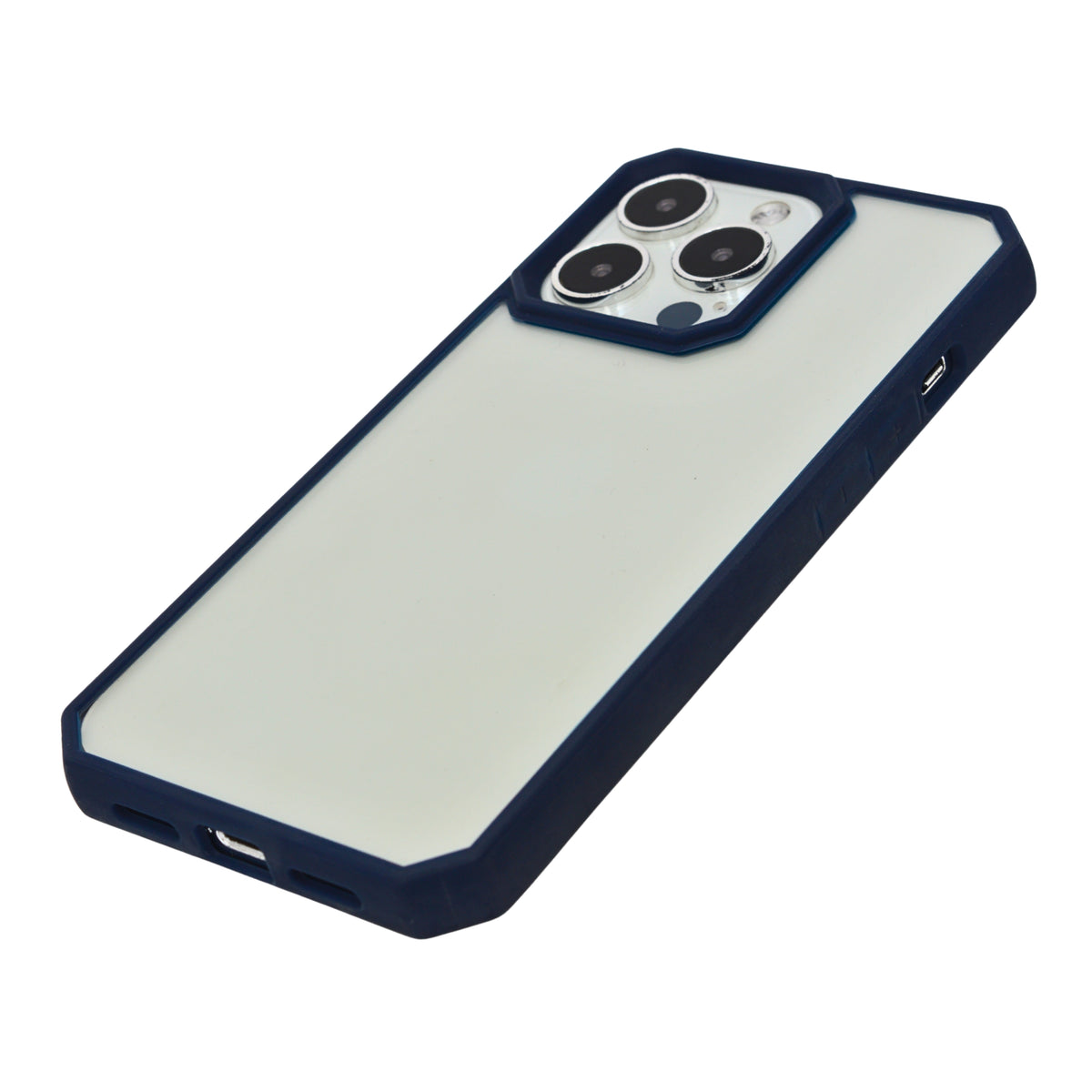 Premium Transparent Phone Case with Accent Frame for iPhone 13 Pro